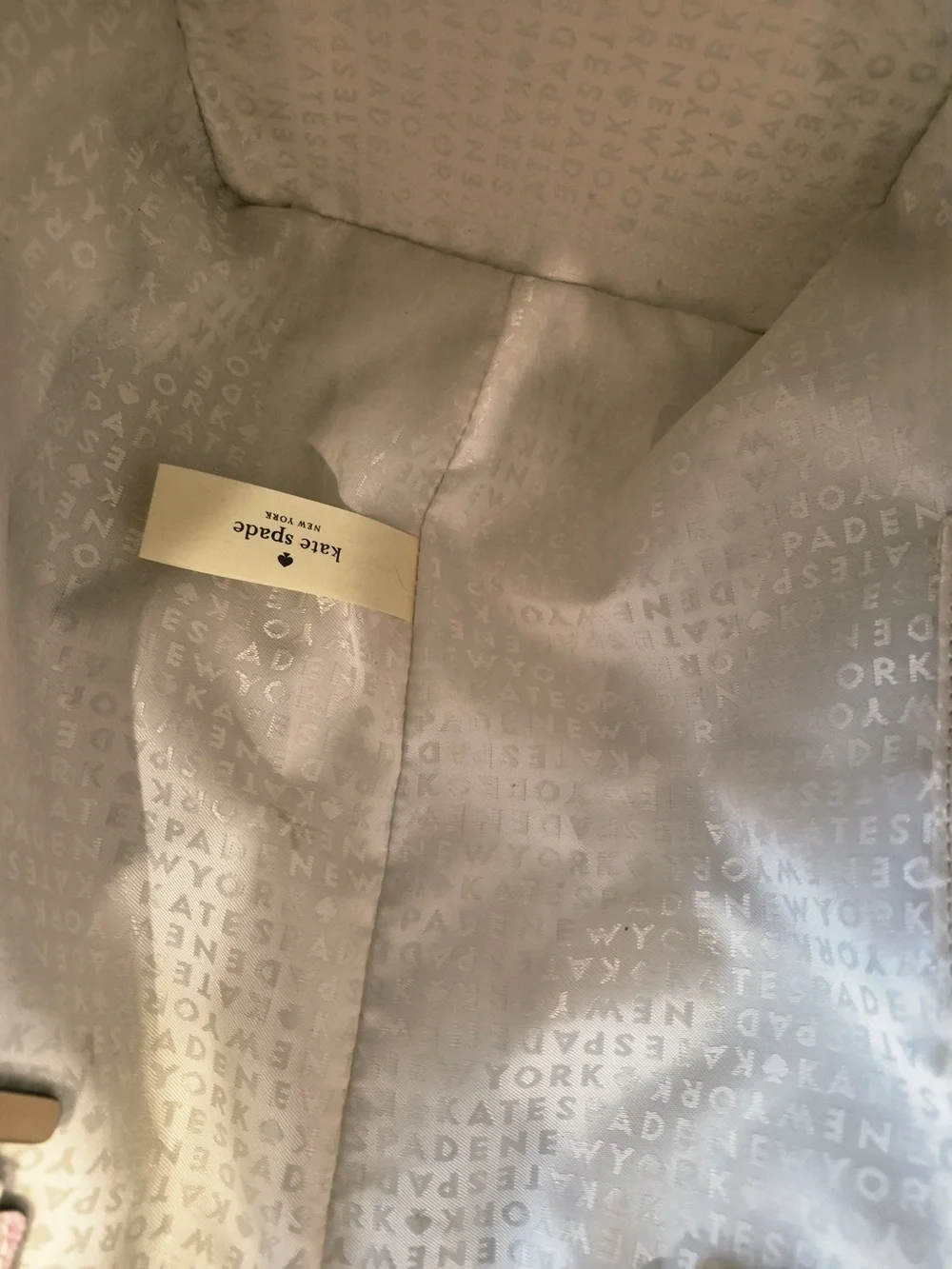 kate spade Ice Cream Print Tote Bag in White Multi size large